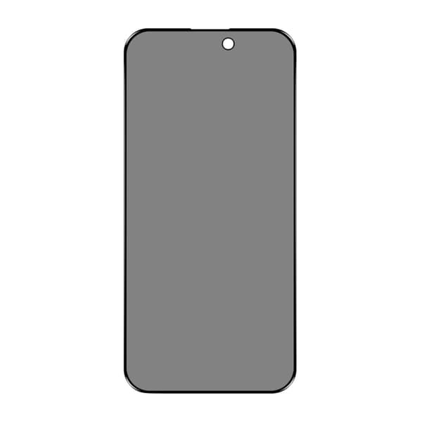 Screen Protector for iPhone 15 Pro-Privacy Full Cover Tempered Glass RV no frame 20 pcs bulk