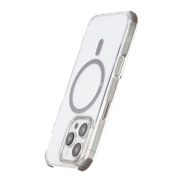 iPhone 16 Pro Max Rvelon Mobile Case Magnet with Edge Protection - Gray Grå