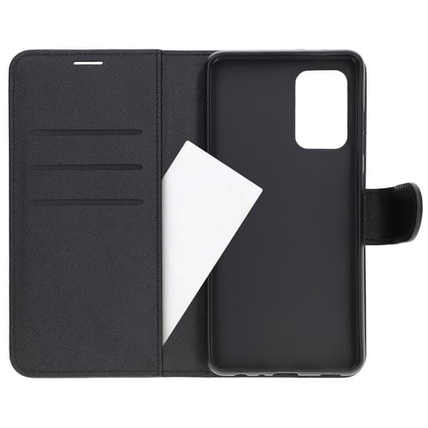 Flip Stand Leather Wallet Case For Samsung Galaxy A51 Black Svart