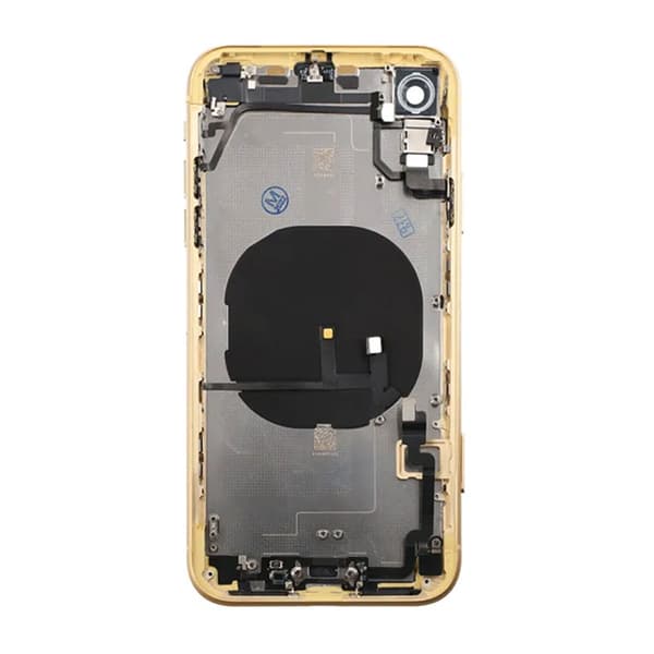 iPhone XR Back Cover Complete OEM Yellow With Small Parts