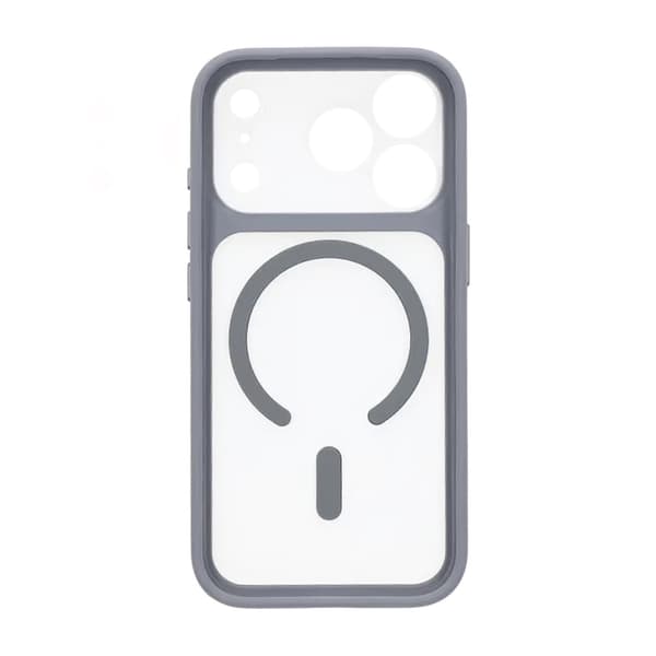 Case for iPhone 17 Pro Max - MagSafe and Camera Protection - Gray Grå