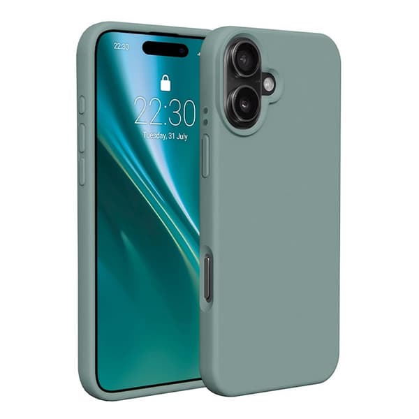 Silicone Case iPhone 16 - Green Grön