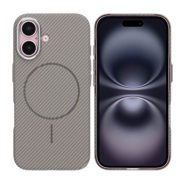 iPhone 16 Carbon Case - Grey Grå