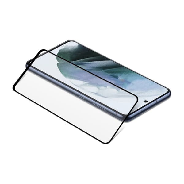 Screen Protector Galaxy S21 FE - 3D Tempered Glass Black - bulk Svart