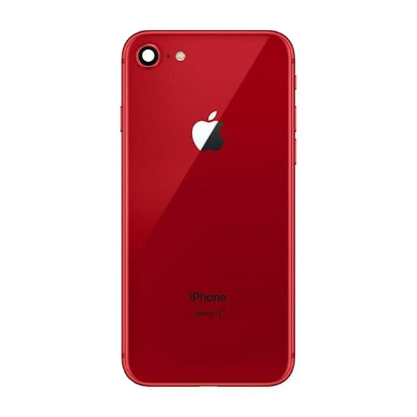 iPhone 8 Baksida med Komplett Ram - Röd Röd