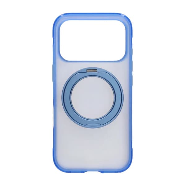 Matt MagSafe skal med ringstativ för iPhone 17 Pro och 18 Pro - Blå
