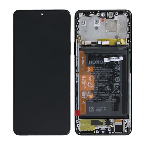 Huawei Honor Magic4 Lite Skärm med LCD Display + Batteri Orig... Svart
