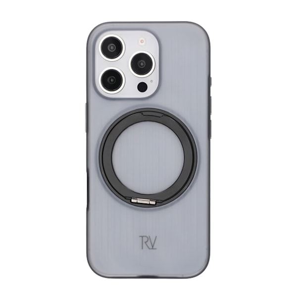 Rvelon 360 rotating bracket Mobile Phone Case For iPhone 16 Pro Max Black Svart