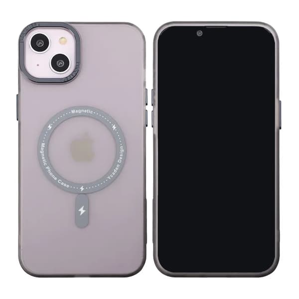 iPhone 14 Plus Case with MagSafe - Frosted Black Svart