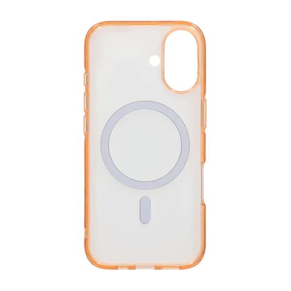 Mobilskal TPU Magsafe för iPhone 17 - Orange Transparent Transparent