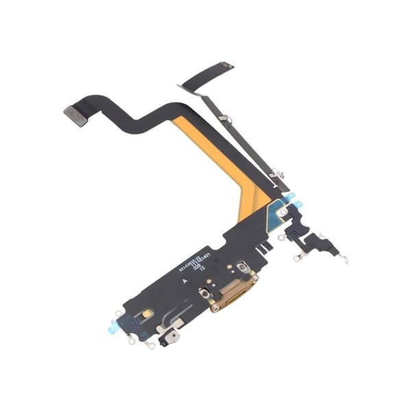 iPhone 14 Pro Max Laddkontakt med Flexkabel Original - Guld Guld