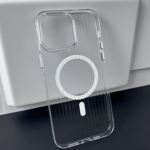 iPhone 13 Pro Mobile Case Corrugated - Transparent Transparent