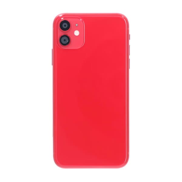 iPhone 11 Baksida med Komplett Ram Premium - Röd Röd