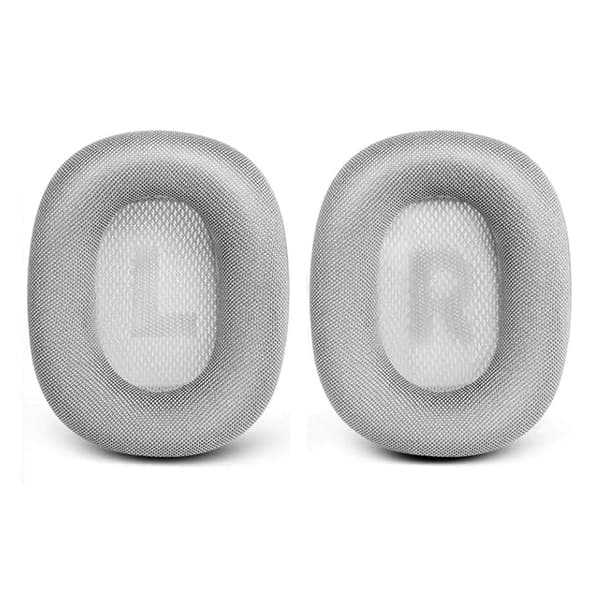 AirPods Max silver nät silikon hörlursskydd, ett par Silver