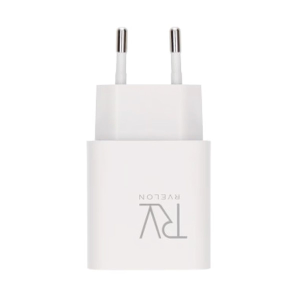 Rvelon Snabbladdare USB-A & USB-C 20W Vit