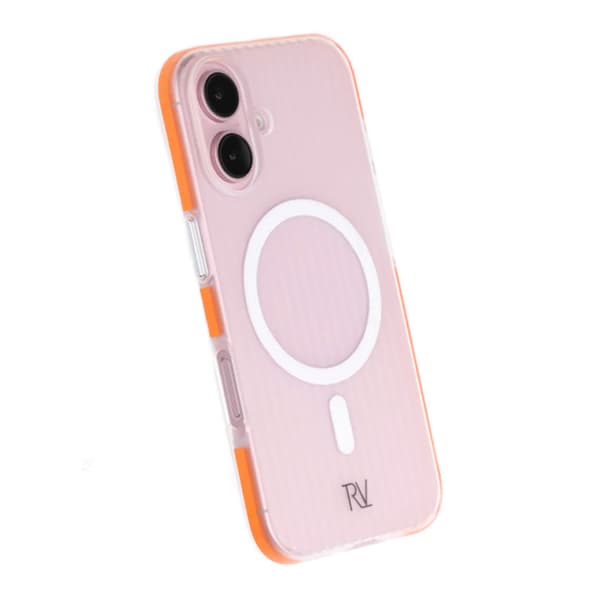 iPhone 16 Mobile Case Corrugated Magsafe Rvelon - Orange Orange