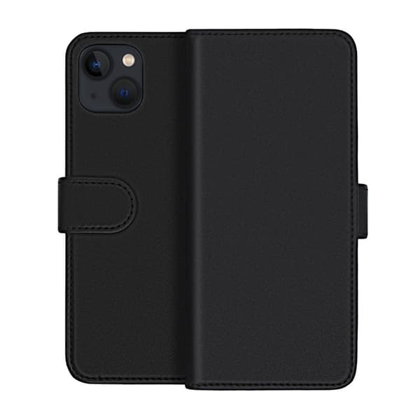 iPhone 13 Mini Wallet Case Magnet Rvelon - Black Svart