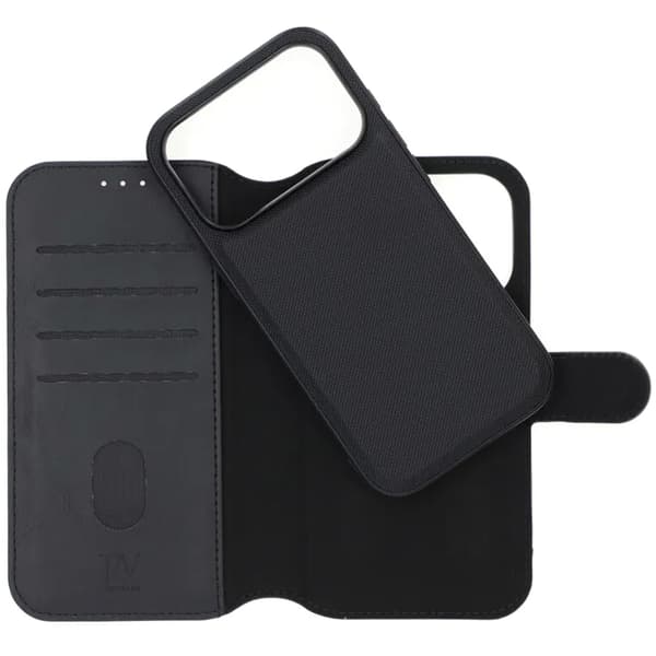 Rvelon Plånboksfodral Magnet för iPhone 17 Pro Max - Svart Svart
