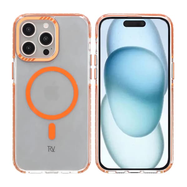 iPhone 15 Pro Rvelon Mobile Case Magnet Reinforced - Orange Orange