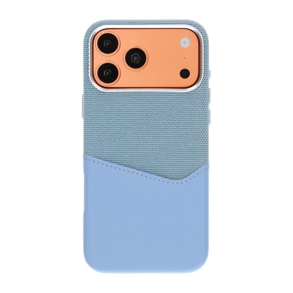 Magnetiskt Mobilskal med Läder Korthållare till iPhone 17 Pro och 18 Pro - Blå Blå