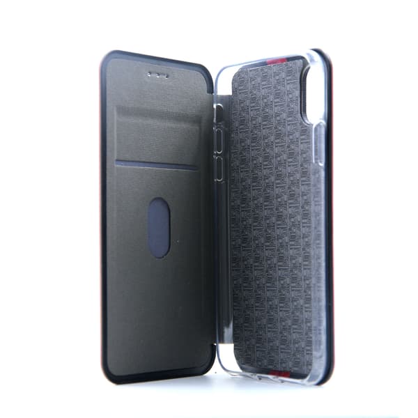 Mobile Case with Stand for iPhone X and XS - Burgundy Röd
