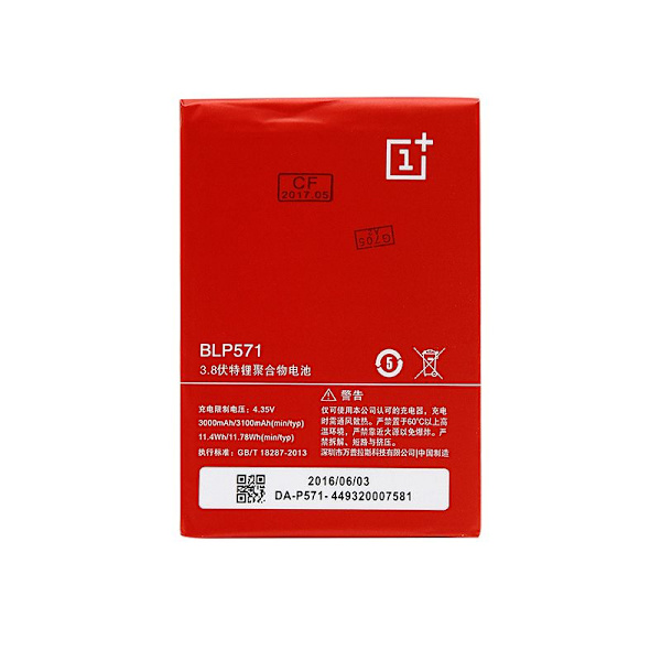 OnePlus One Batteri Röd