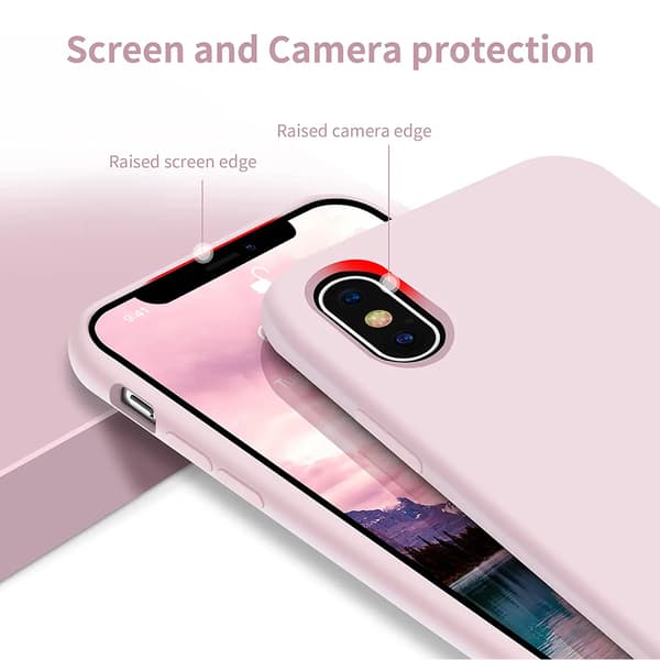 iPhone X/XS Silikonskal Rvelon - Sand Rosa Sand Rosa