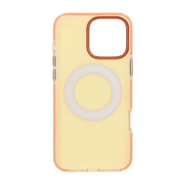 Iridescent Shockproof Case with 360 degree Rotatable Kickstand For iPhone 16 Pro Orange Orange