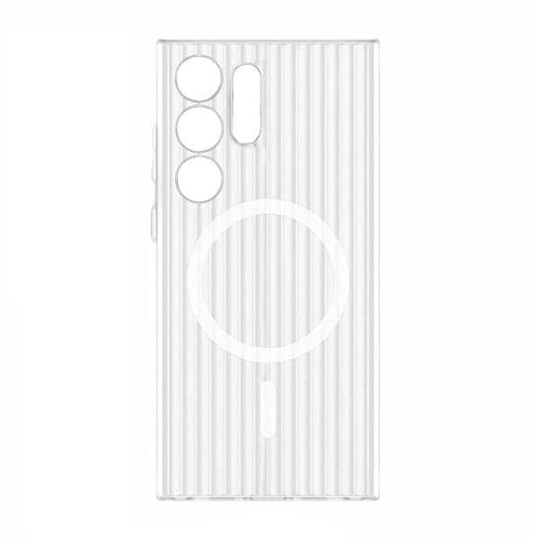 Samsung Galaxy S24 Ultra Mobilskal Korrugerad- Transparent Transparent