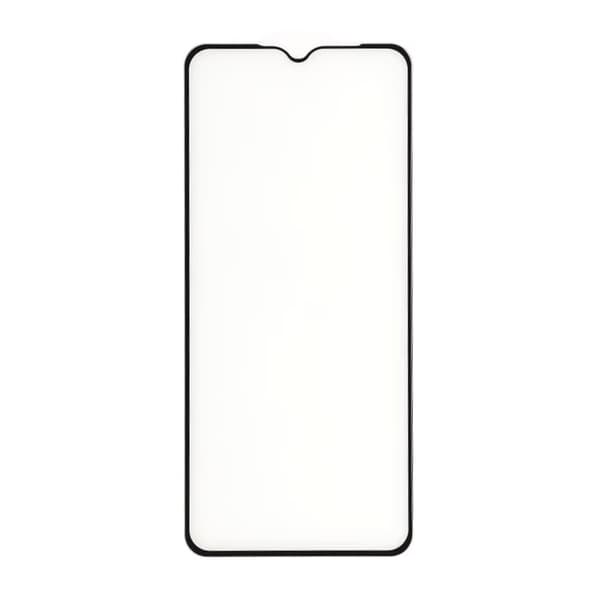 Screen Protector Samsung A12 - 3D Tempered Glass Black - bulk Svart