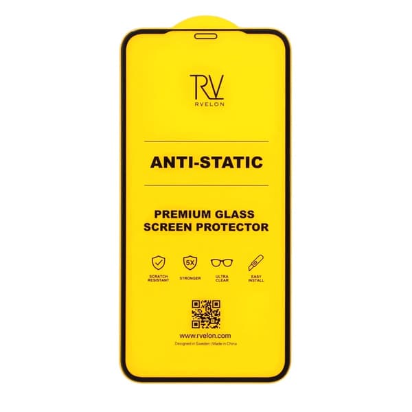 Rvelon Skärmskydd för iPhone 11 och XR - 2.5D Härdat Glas - Bulk
