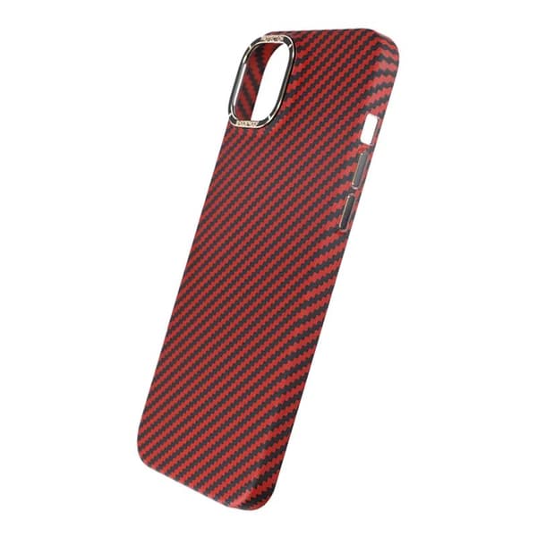 Kolfiber Skal iPhone 14 Plus - Röd Röd