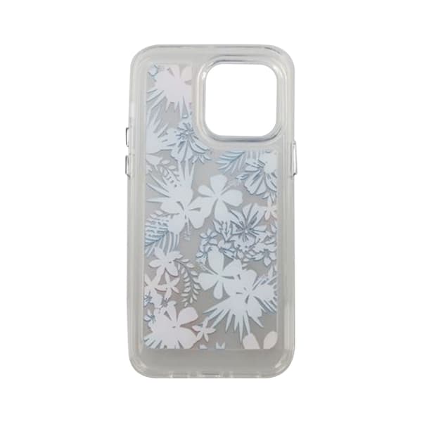 iPhone 14 Pro Max Mobilskal med motiv - Röda Blommar Mönstrat
