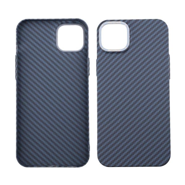 Carbon Fiber Case iPhone 14 Plus - Blue Blå