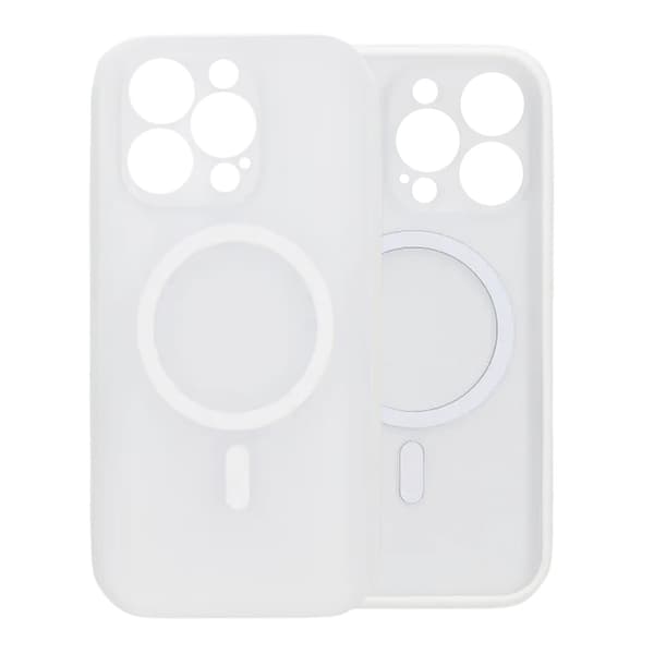 Slimmat MagSafe-skal med kameraskydd för iPhone 16 Pro Max - Vit Vit