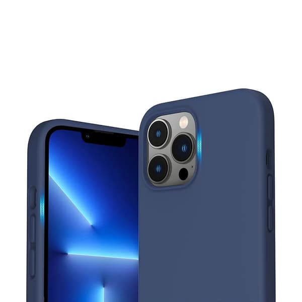iPhone 14 Pro Max Silicone Case Rvelon - Blue Blå