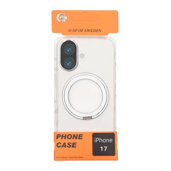 Matte Case 360 rotating bracket Mobile Phone Case For iPhone 17 Transparent Transparent