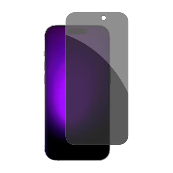 Skärmskydd iPhone 15/16 Plus - Privacy 3D Härdat Glas