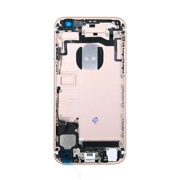 iPhone 6S Baksida med Komplett Ram - Roséguld Pink Gold