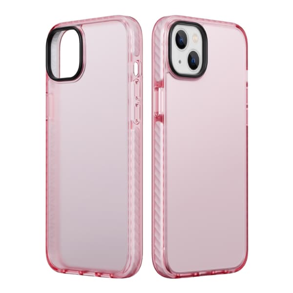iPhone 14 Plus Stöttåligt TPU Mobilskal - Rosa Rosa