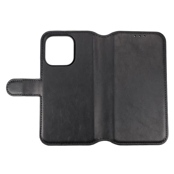 iPhone 15 Pro Wallet Case Magnet Rvelon - Black Svart