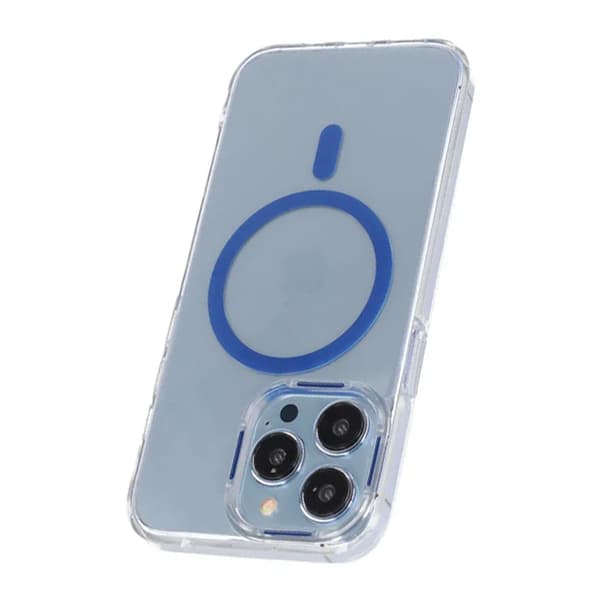 iPhone 15 Pro Max Shockproof Phone Case with Magsafe - Blue Blå
