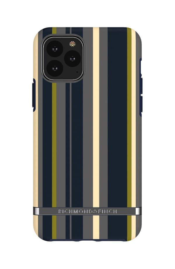 Richmond Finch Case Navy Stripes for iPhone 11 Pro Mönstrat