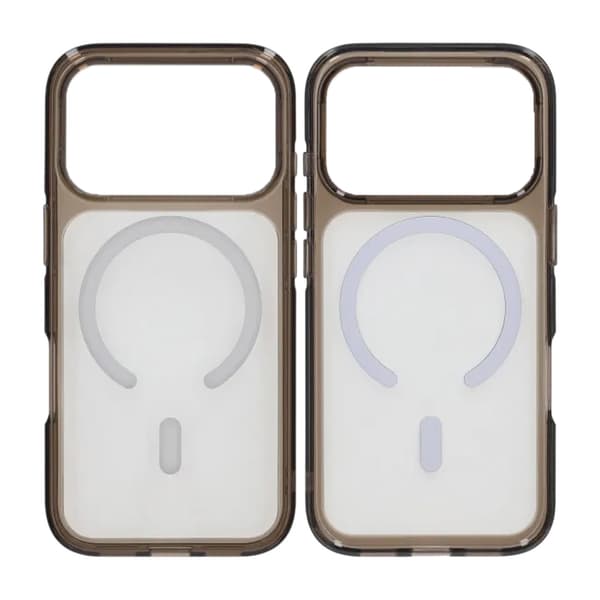 TPU Magsafe Mobile Case for iPhone 17 Pro Max - Black Transparent Transparent