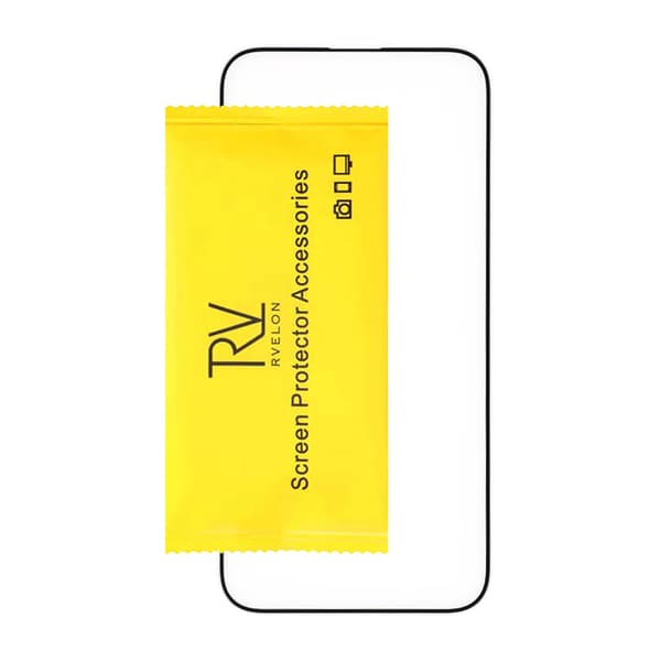 iPhone 14 Pro Max High aluminum screen printing full screen tempered film(Bulk) Svart