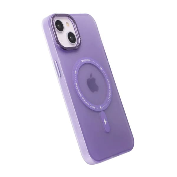 iPhone 14 Plus Mobilskal med MagSafe - Frostat Lila Lila