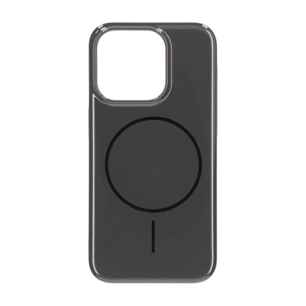 Glossy design Magnetic Case For iPhone 15 Pro Black Svart