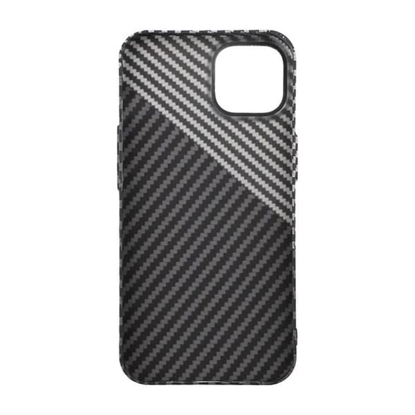 Carbon Fiber Case iPhone 14 Plus - Black and White Svart