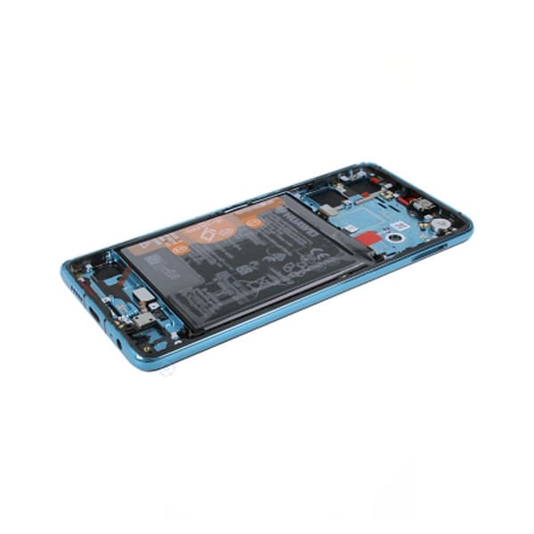 Huawei P30 (New Version) Skärm med LCD Display och Batteri Or... Blå