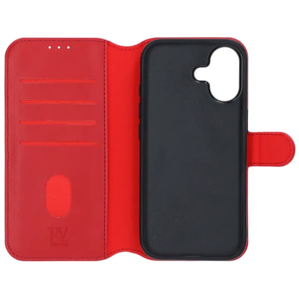 Rvelon Wallet Case Magnet for iPhone 17 - Red Röd